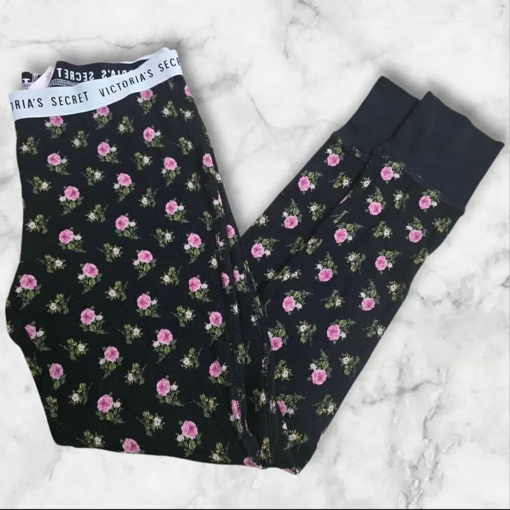 Victoria Secret Size Small Thermal Floral Pajama Pants